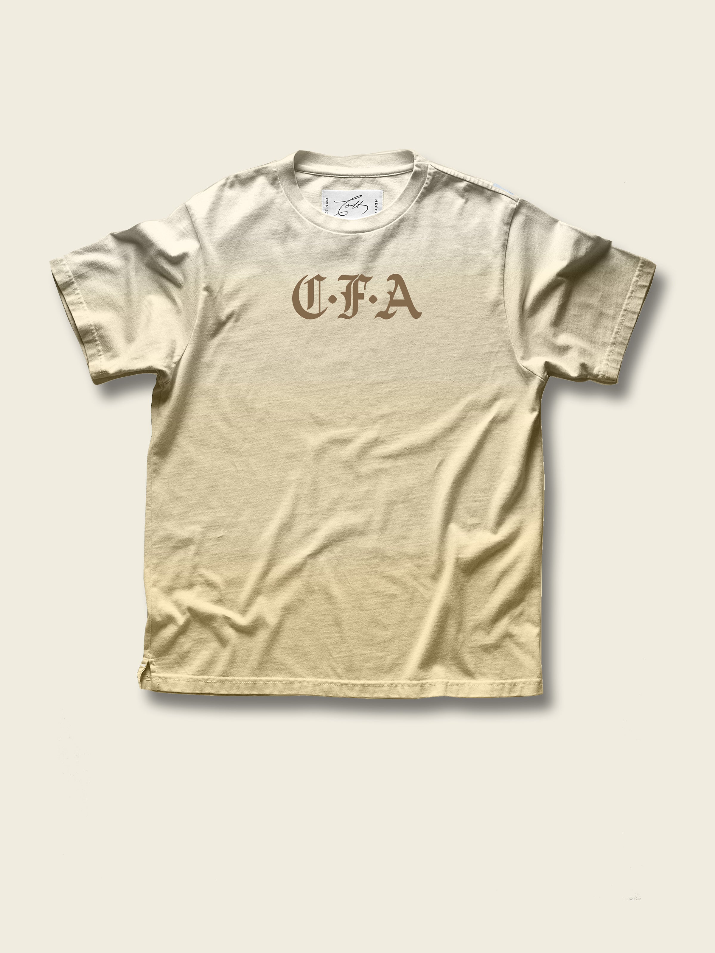 CFA & Seal Short Sleeve T-Shirt in Parchment