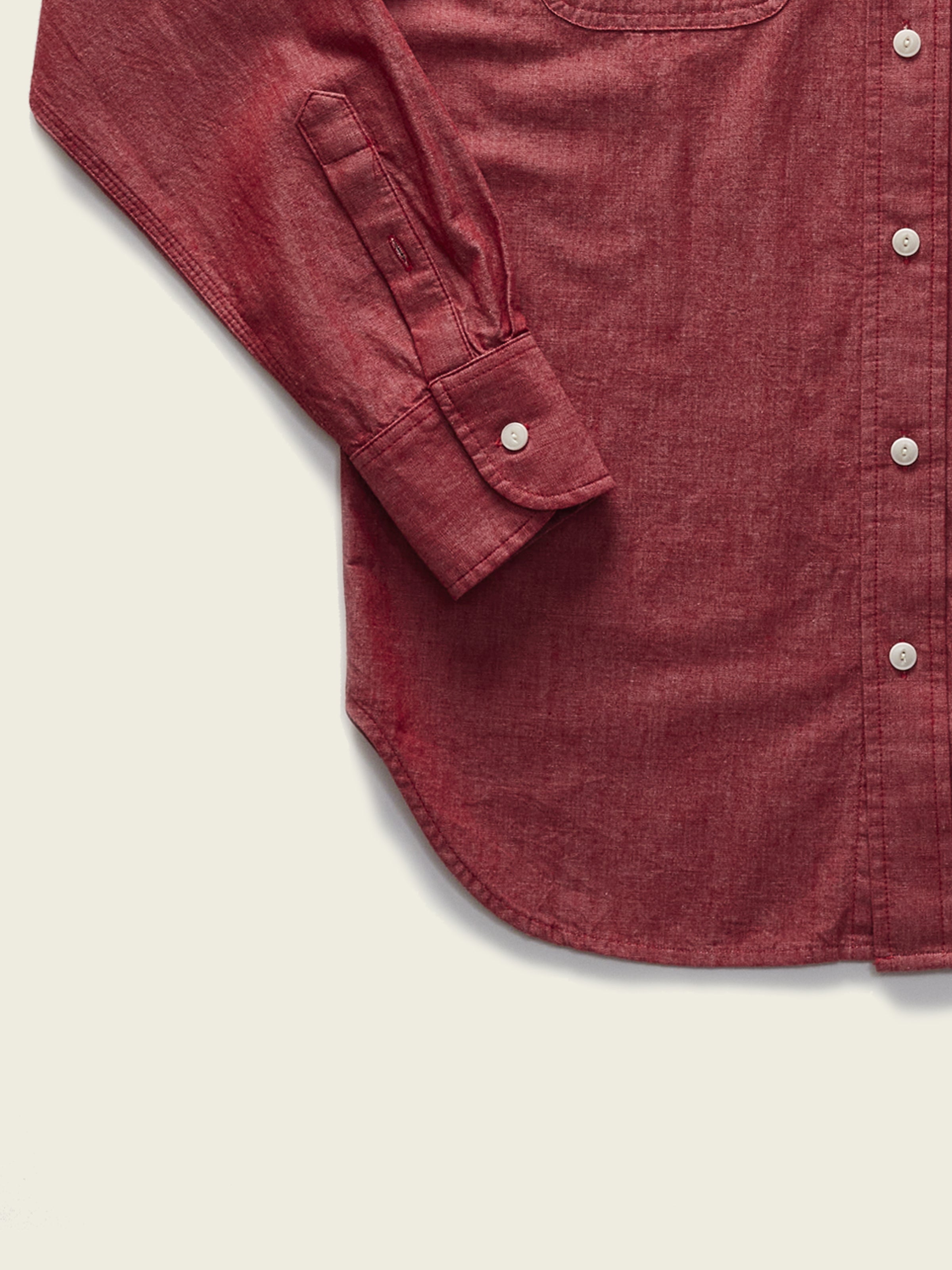 Chambray Shirt in Red