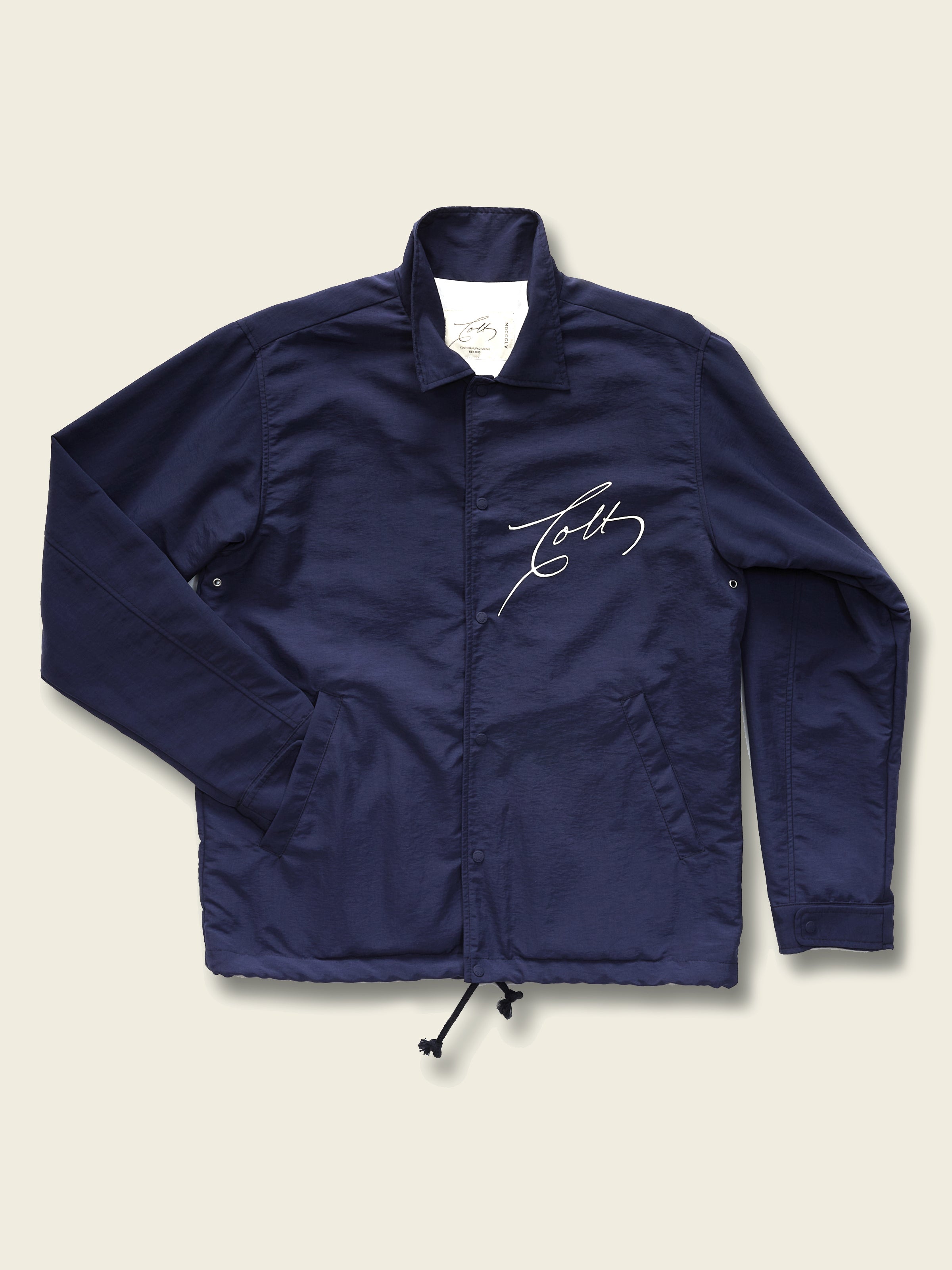 Signature Coaches Jacket in Navy