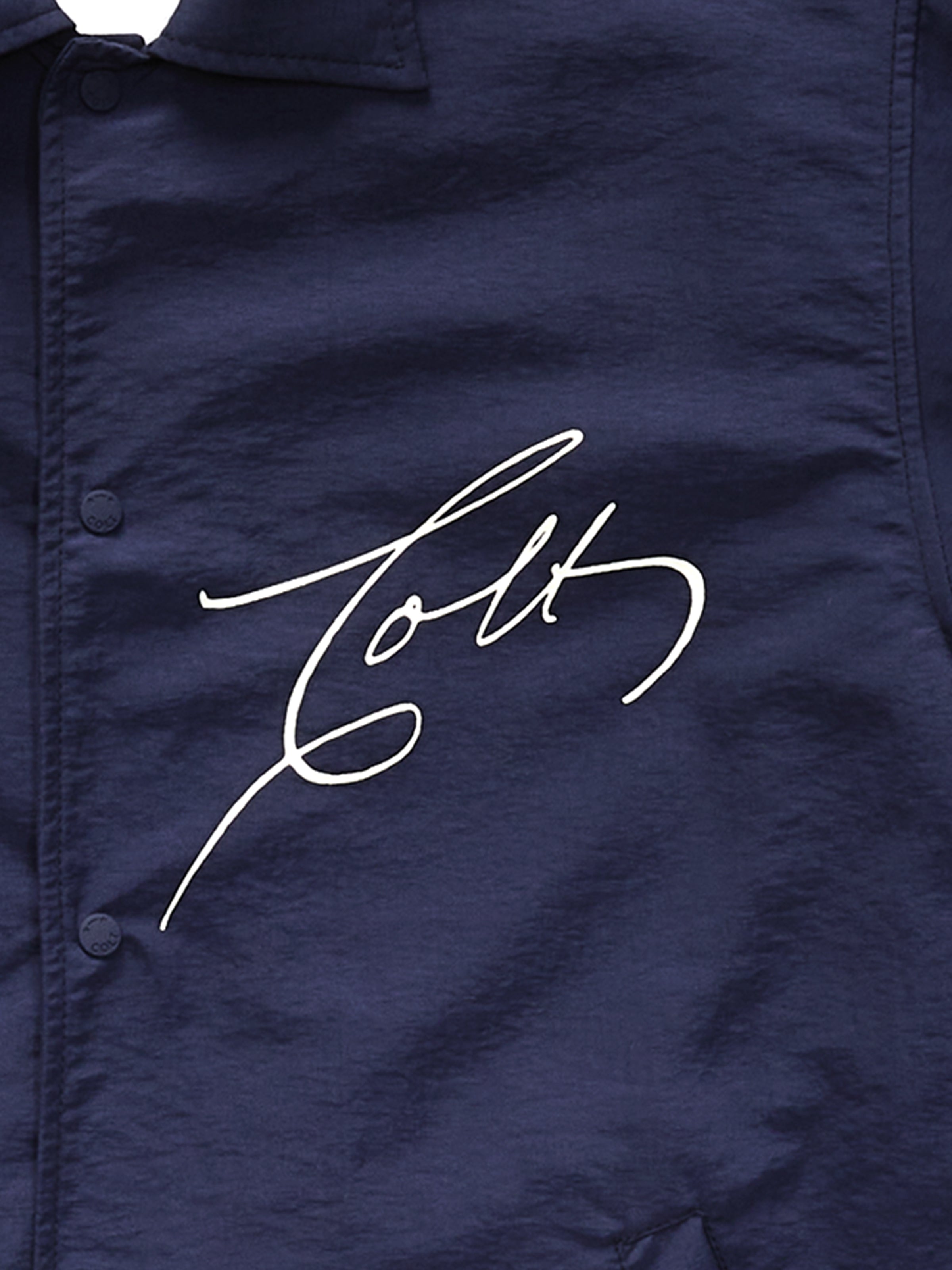 Signature Coaches Jacket in Navy