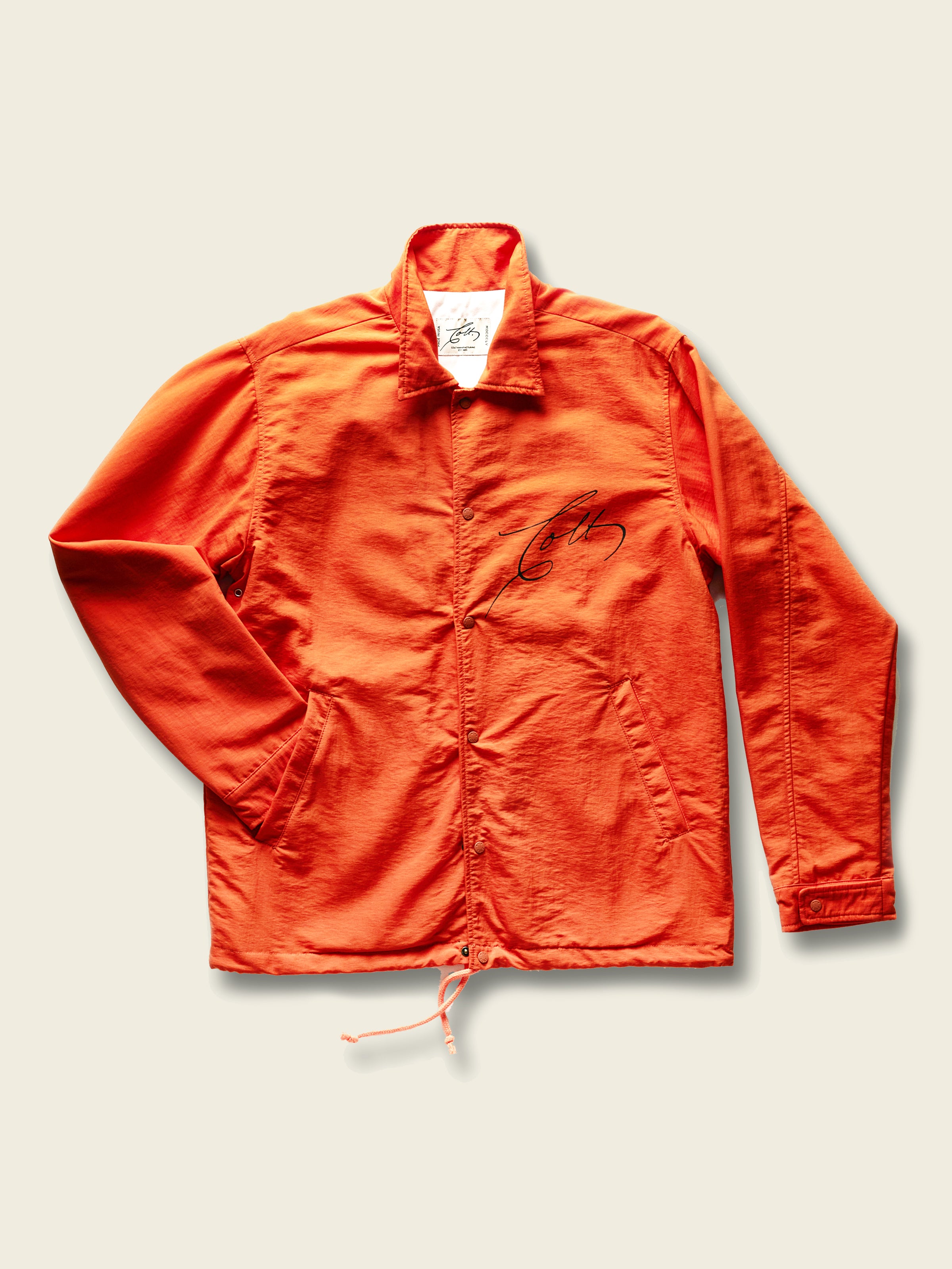 Signature Coaches Jacket in Orange