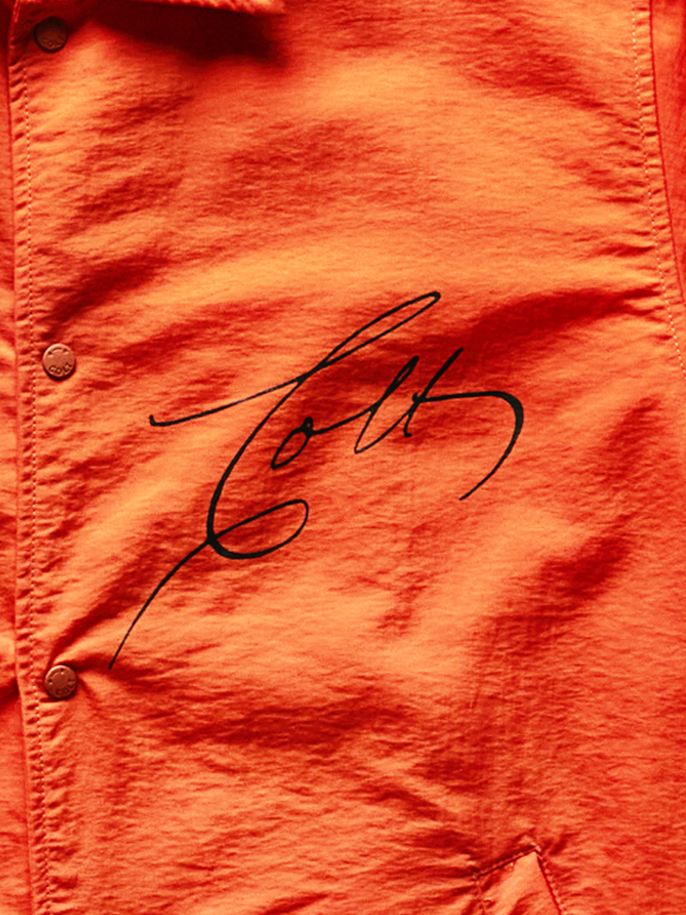 Signature Coaches Jacket in Orange