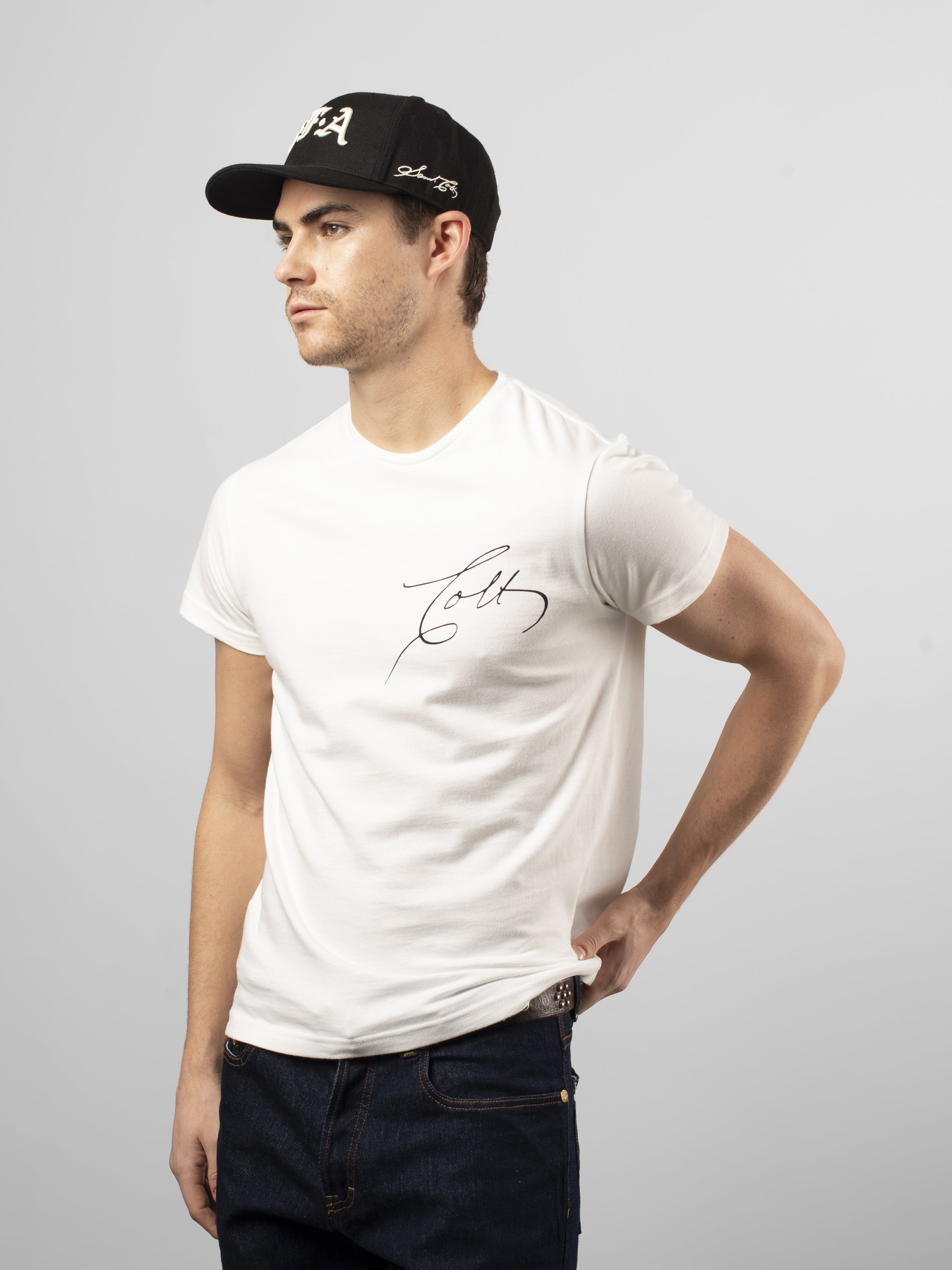 Signature Muscle T-Shirt in Pure White