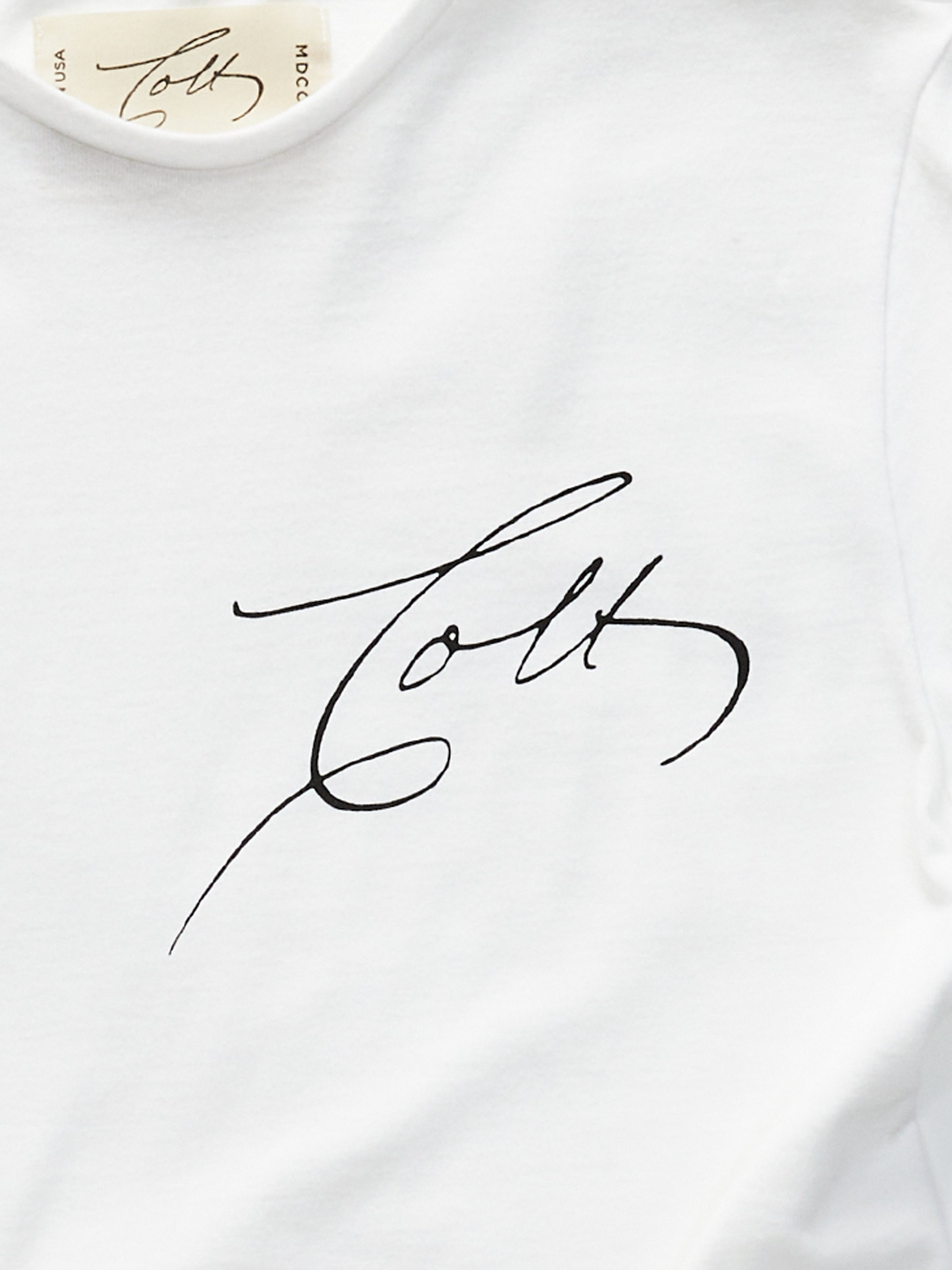 Signature Muscle T-Shirt in Pure White