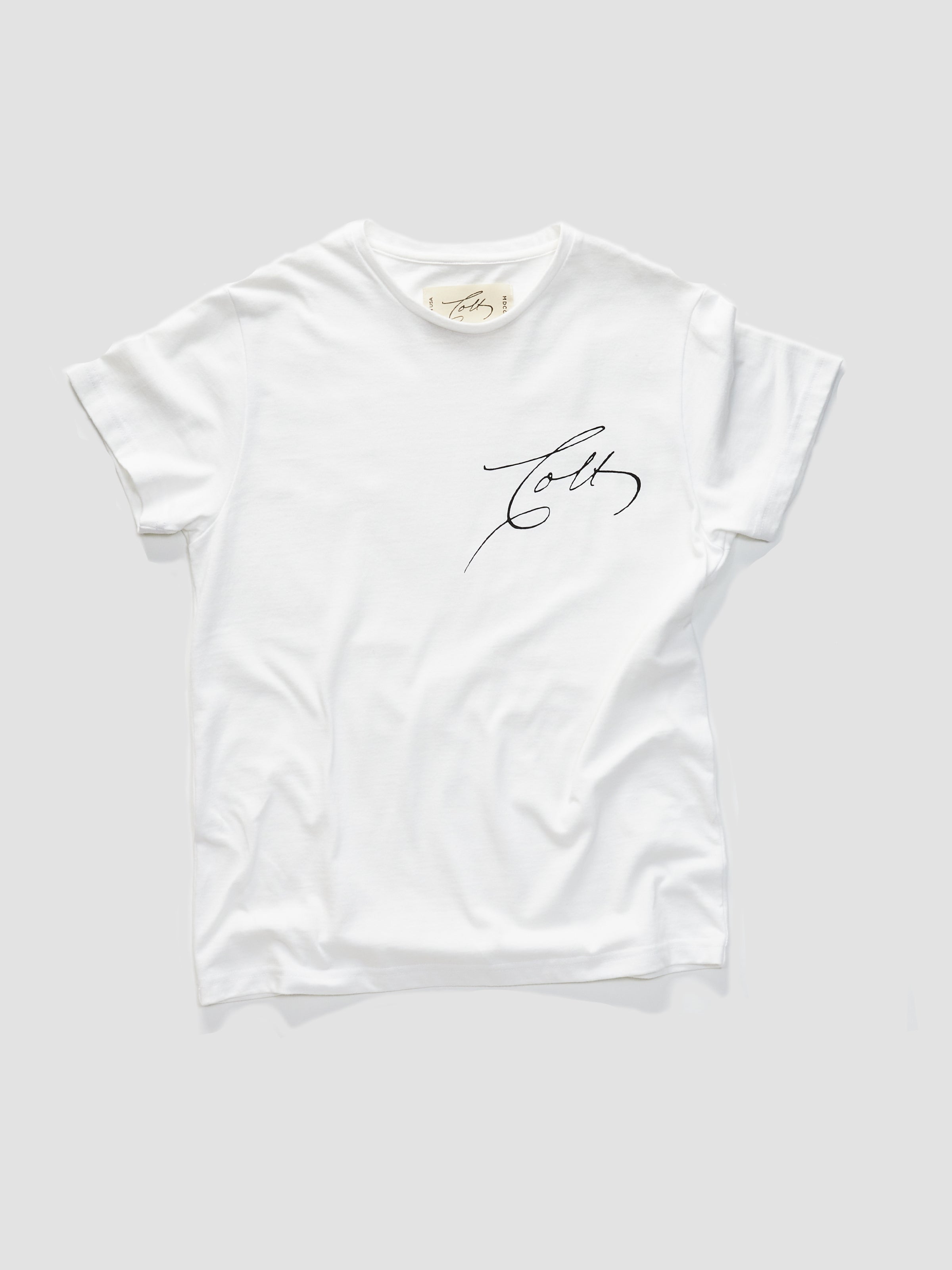 Signature Muscle T-Shirt in Pure White