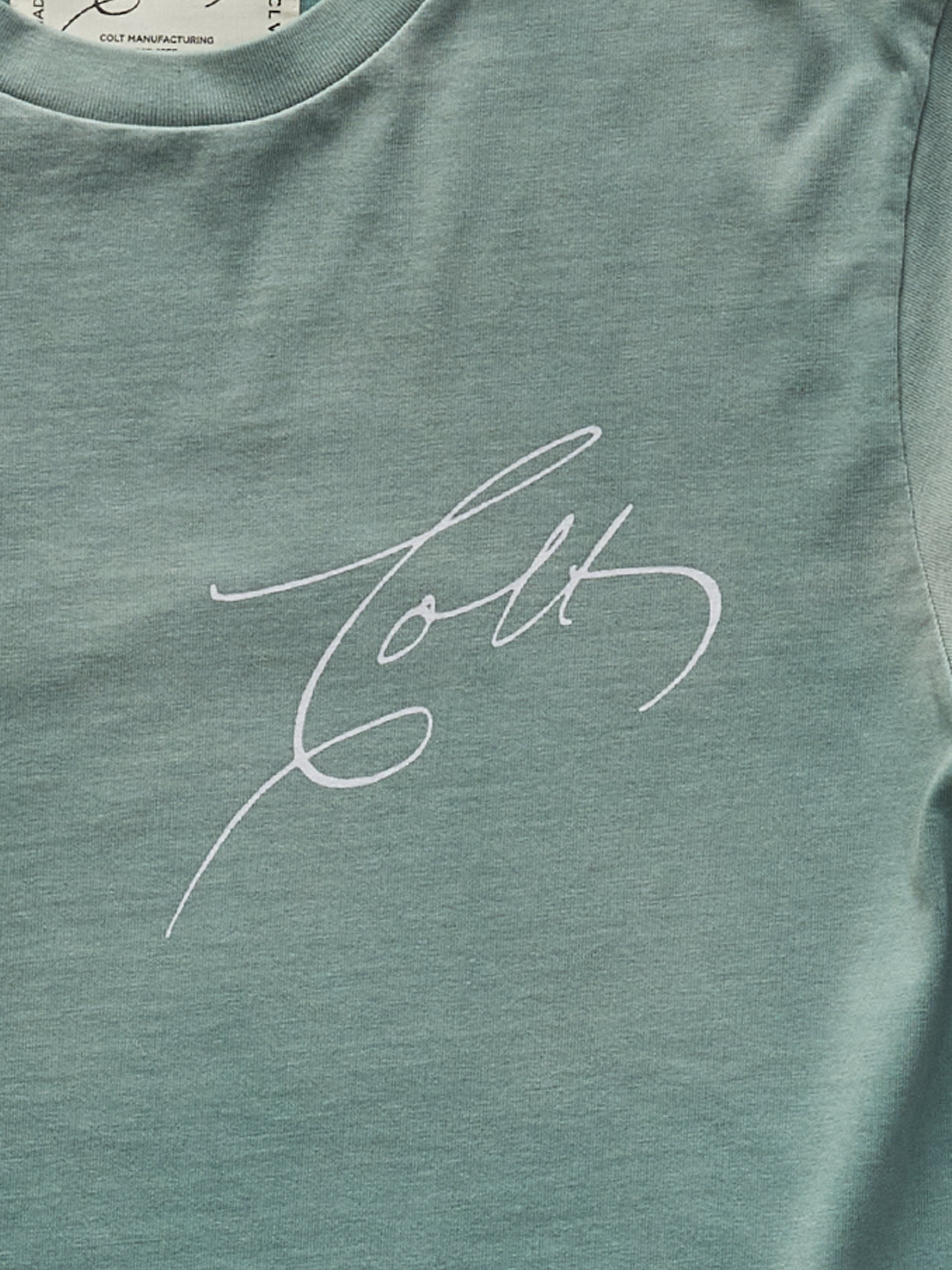 Signature T-Shirt in Sunfaded Green