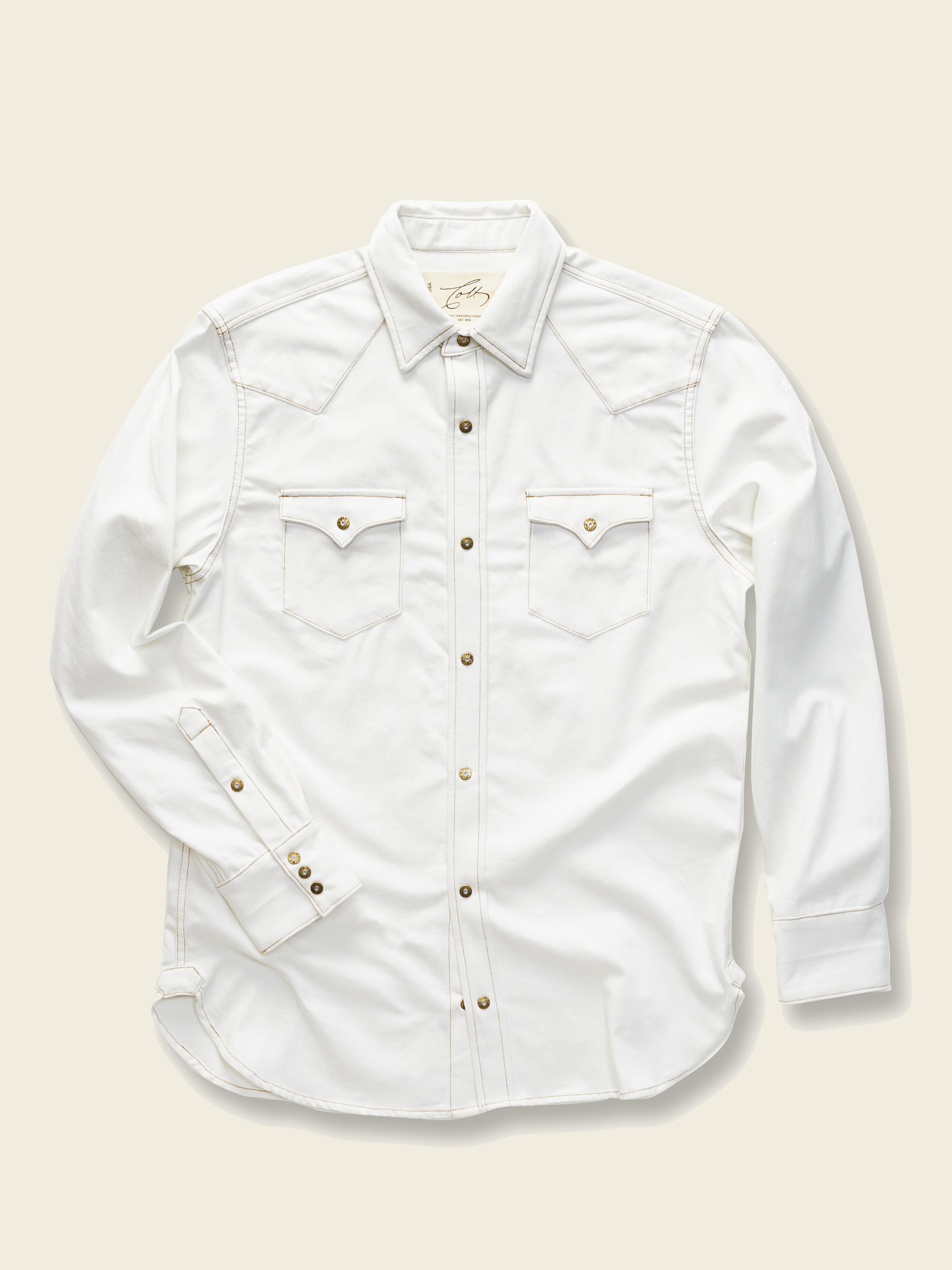 Western Shirt in Pure White